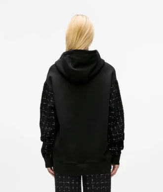 Sweat à capuche bouclé