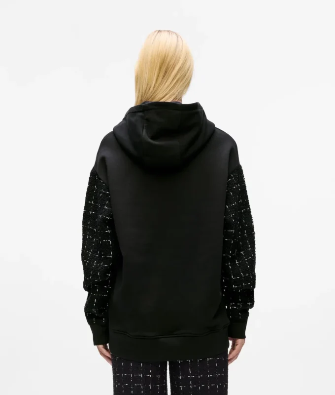 Sweat à capuche bouclé