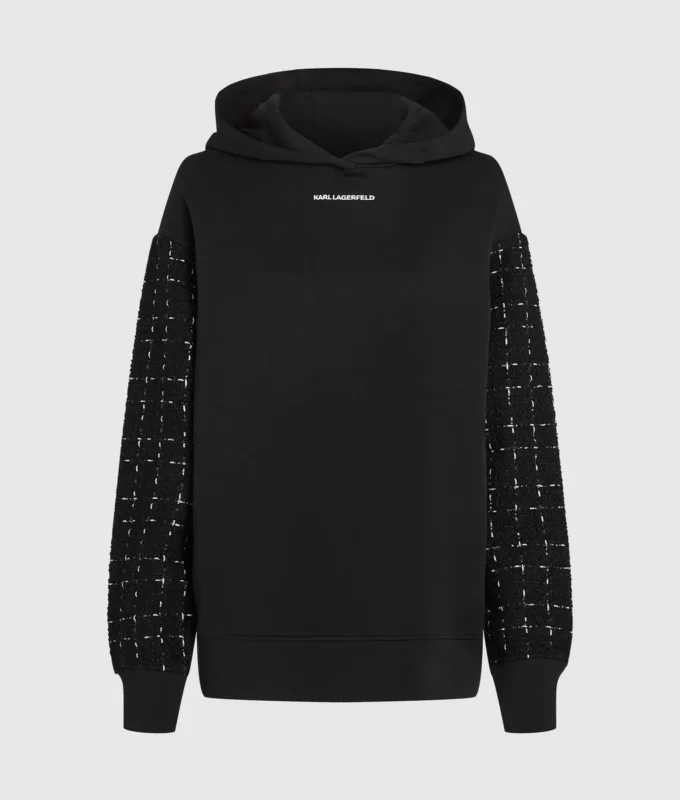 Sweat à capuche bouclé