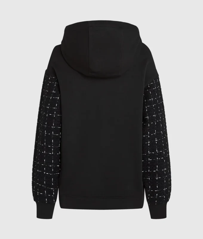 Sweat à capuche bouclé