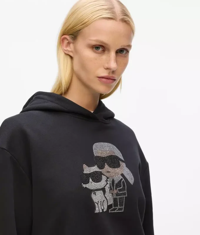 Sweat à capuche Ikon avec strass