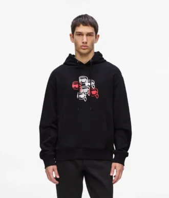 Sweat à capuche imprimé Ikon