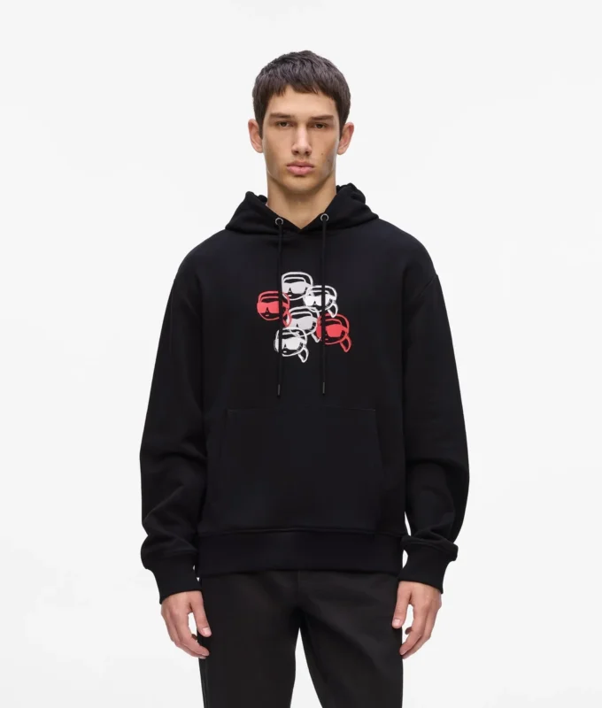 Sweat à capuche imprimé Ikon