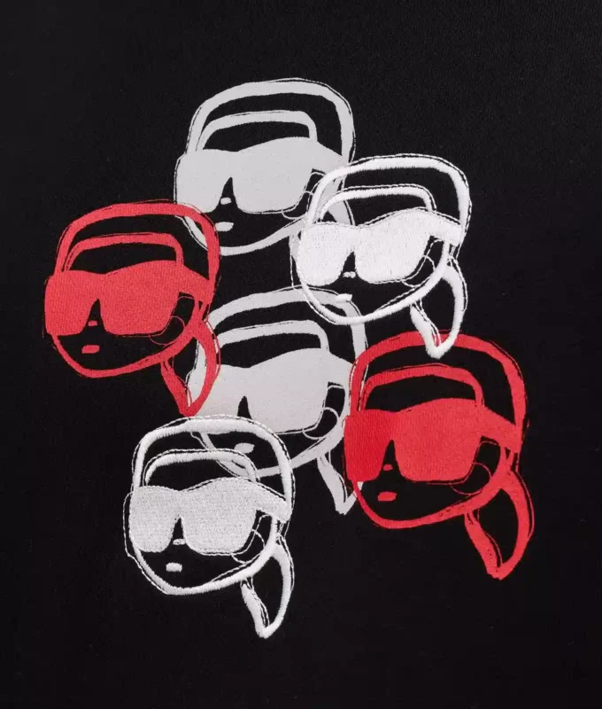 Sweat à capuche imprimé Ikon