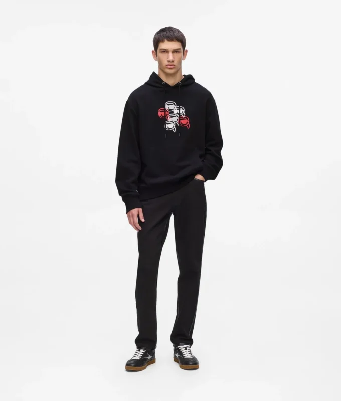 Sweat à capuche imprimé Ikon