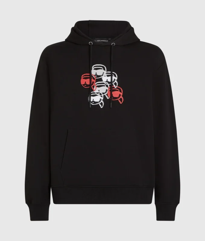 Sweat à capuche imprimé Ikon