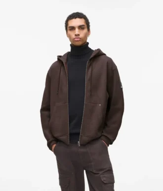 Sweat à capuche zippé