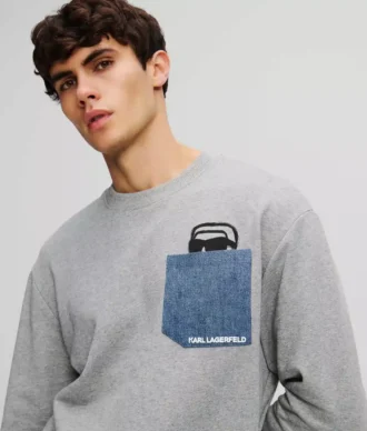 SWEAT À POCHES EN DENIM IKON