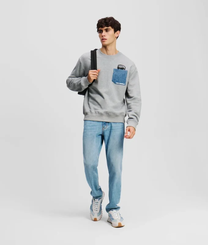 SWEAT À POCHES EN DENIM IKON SWEAT À POCHES EN DENIM IKON