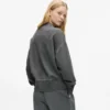 Sweat-shirt bomber délavé à fermeture éclair Sweat-shirt bomber délavé à fermeture éclair