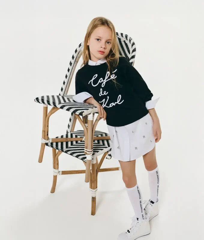 SWEAT-SHIRT CAFÉ DE KARL POUR FILLES SWEAT-SHIRT CAFÉ DE KARL POUR FILLES