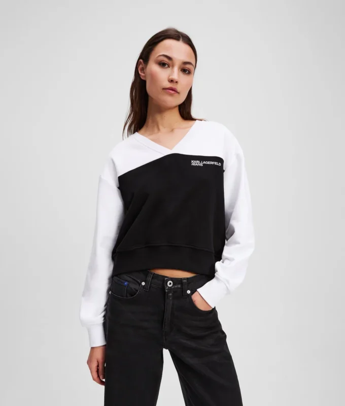 SWEAT-SHIRT À COL EN V SWEAT-SHIRT À COL EN V