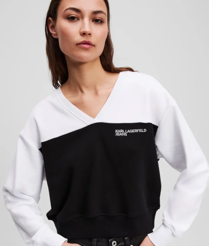 SWEAT-SHIRT À COL EN V SWEAT-SHIRT À COL EN V