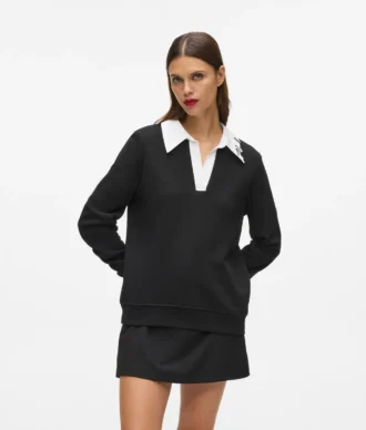 Sweat-shirt à col Signature