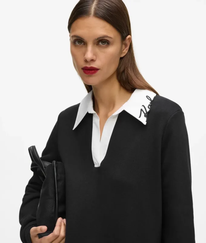 Sweat-shirt à col Signature