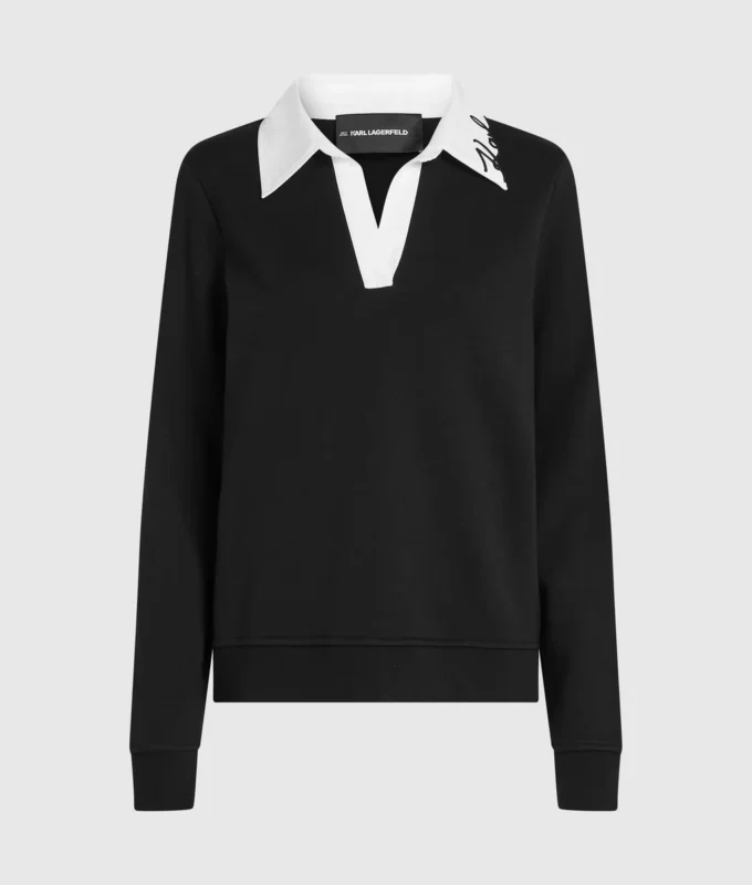 Sweat-shirt à col Signature
