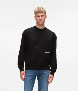 Sweat-shirt décontracté avec citation de Karl