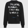 Sweat-shirt décontracté avec citation de Karl Sweat-shirt décontracté avec citation de Karl