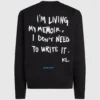 Sweat-shirt décontracté avec citation de Karl Sweat-shirt décontracté avec citation de Karl