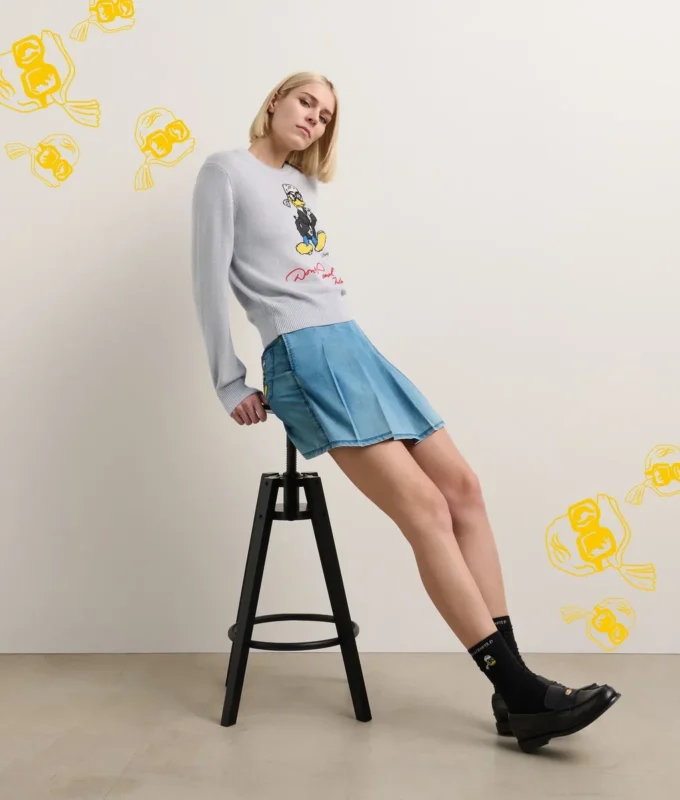 SWEAT-SHIRT EN MAILLE DISNEY X KL SWEAT-SHIRT EN MAILLE DISNEY X KL