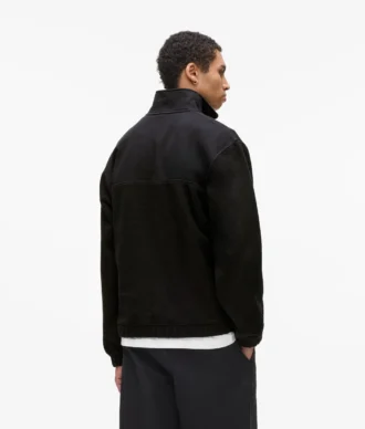 Sweat-shirt en molleton à demi-zip