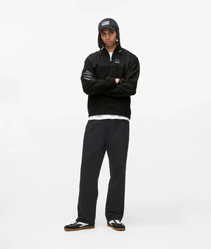 Sweat-shirt en molleton à demi-zip Sweat-shirt en molleton à demi-zip