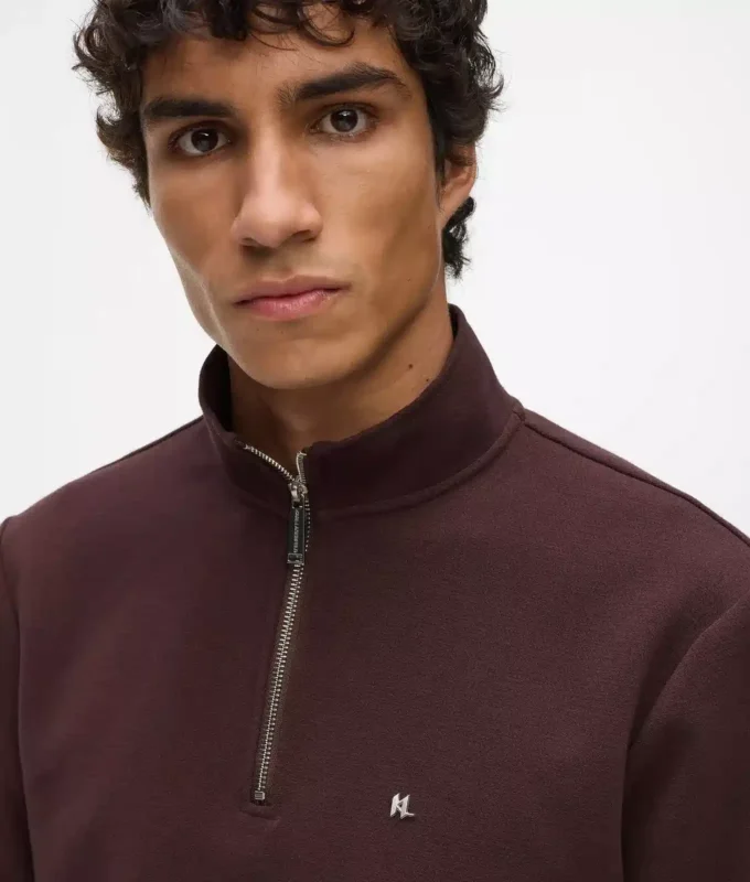 Sweat-shirt à fermeture éclair quart de longueur Sweat-shirt à fermeture éclair quart de longueur