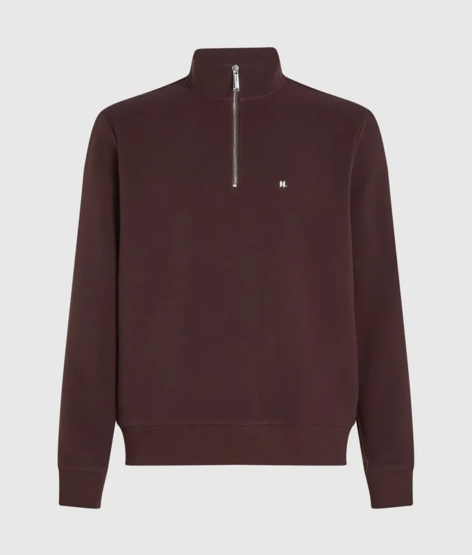 Sweat-shirt à fermeture éclair quart de longueur Sweat-shirt à fermeture éclair quart de longueur