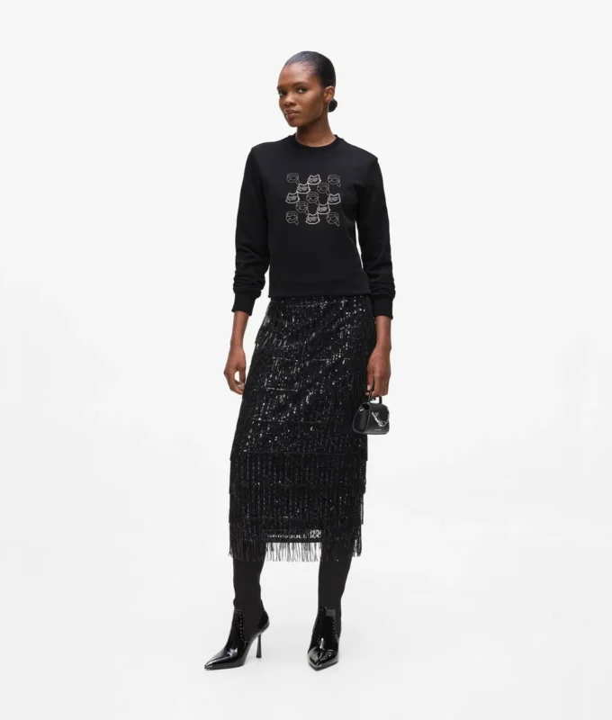 Sweat-shirt Ikon avec strass Sweat-shirt Ikon avec strass