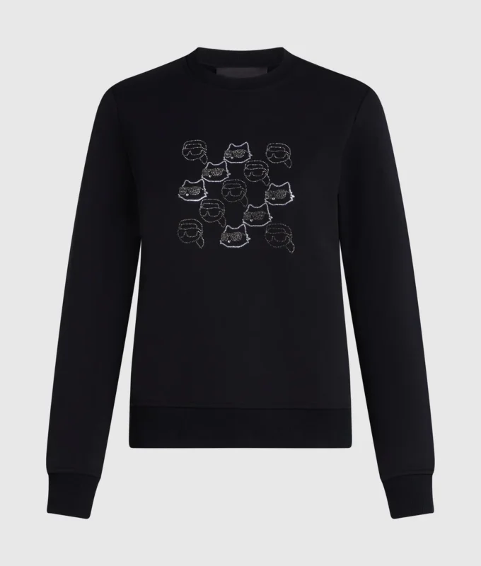 Sweat-shirt Ikon avec strass Sweat-shirt Ikon avec strass