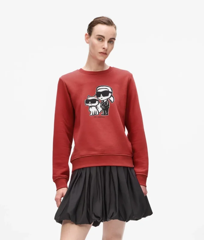 Sweat-shirt Ikon Karl et Choupette Sweat-shirt Ikon Karl et Choupette