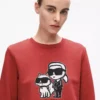 Sweat-shirt Ikon Karl et Choupette Sweat-shirt Ikon Karl et Choupette