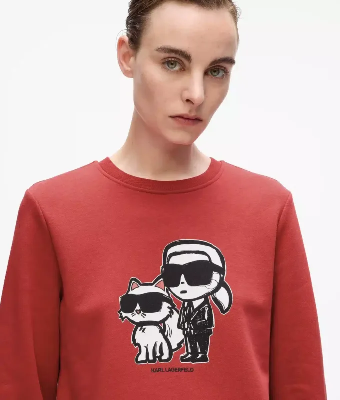 Sweat-shirt Ikon Karl et Choupette Sweat-shirt Ikon Karl et Choupette