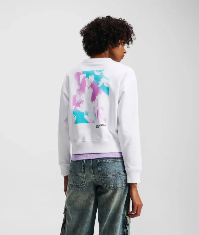 SWEAT-SHIRT À IMPRIMÉ FLORAL SWEAT-SHIRT À IMPRIMÉ FLORAL