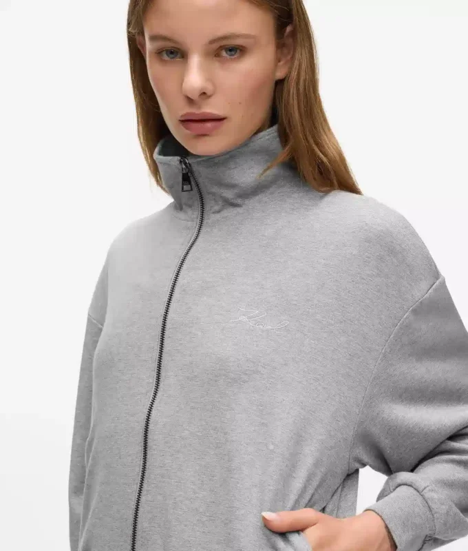 Sweat-shirt lounge zippé signature Sweat-shirt lounge zippé signature