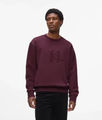 Sweat-shirt à monogramme en sequins