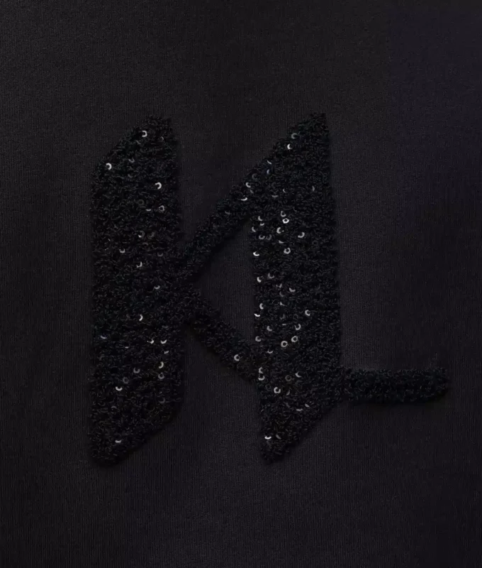 Sweat-shirt à monogramme en sequins Sweat-shirt à monogramme en sequins