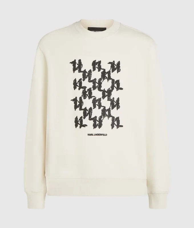 Sweat-shirt à monogramme graphique Sweat-shirt à monogramme graphique