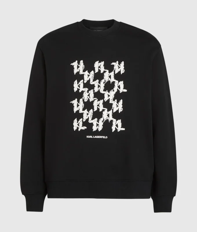 Sweat-shirt à monogramme graphique Sweat-shirt à monogramme graphique