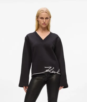 Sweat-shirt à ourlet signature Sweat-shirt à ourlet signature
