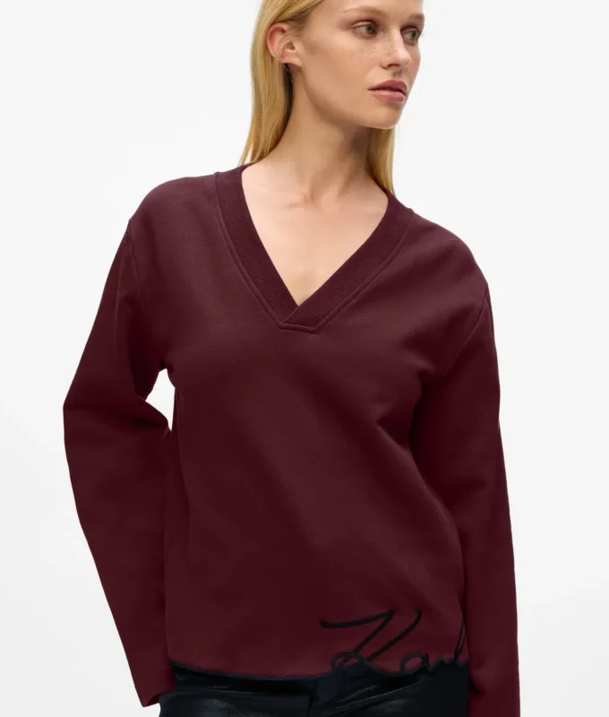 Sweat-shirt à ourlet signature
