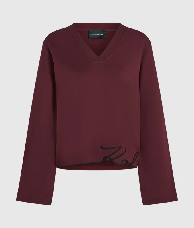 Sweat-shirt à ourlet signature