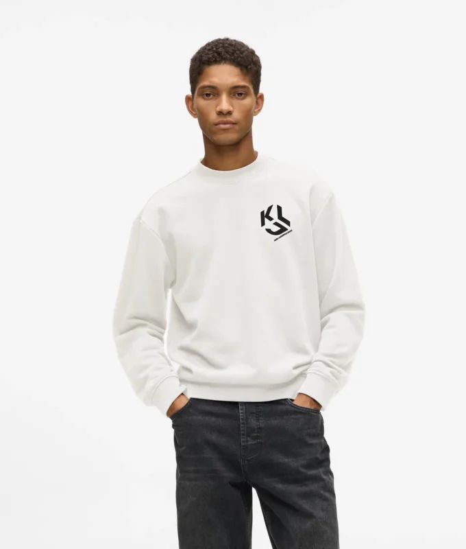 Sweat-shirt à patch monogramme Sweat-shirt à patch monogramme