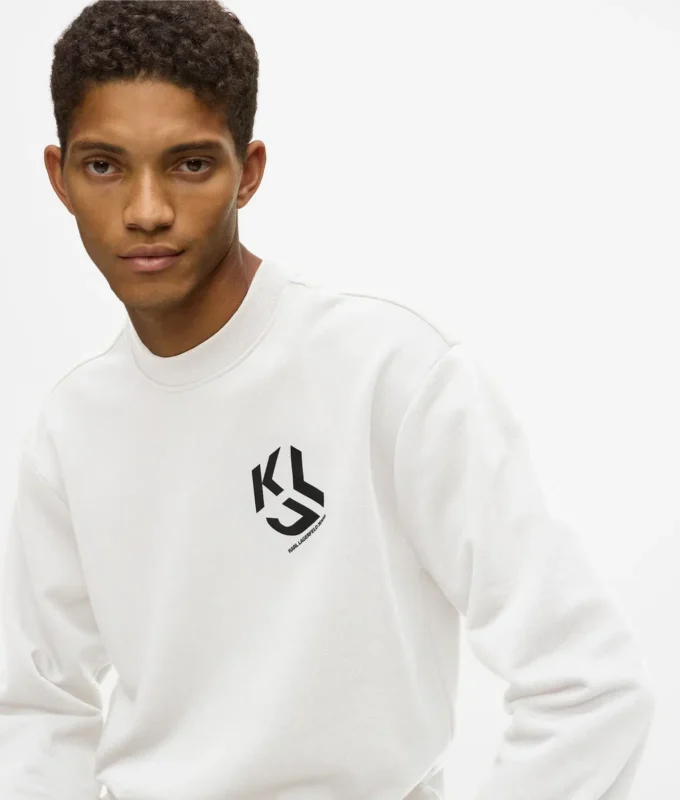 Sweat-shirt à patch monogramme Sweat-shirt à patch monogramme