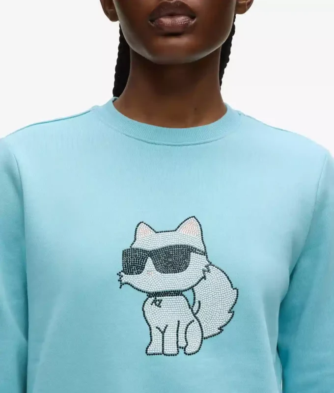 SWEAT-SHIRT RHINESTONE IKON CHOUPETTE SWEAT-SHIRT RHINESTONE IKON CHOUPETTE