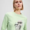 SWEAT-SHIRT RHINESTONE IKON KARL & CHOUPETTE SWEAT-SHIRT RHINESTONE IKON KARL & CHOUPETTE