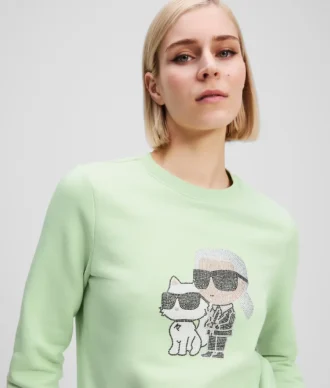 SWEAT-SHIRT RHINESTONE IKON KARL & CHOUPETTE
