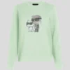 SWEAT-SHIRT RHINESTONE IKON KARL & CHOUPETTE SWEAT-SHIRT RHINESTONE IKON KARL & CHOUPETTE
