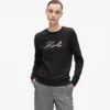 Sweat-shirt Signature à paillettes Sweat-shirt Signature à paillettes