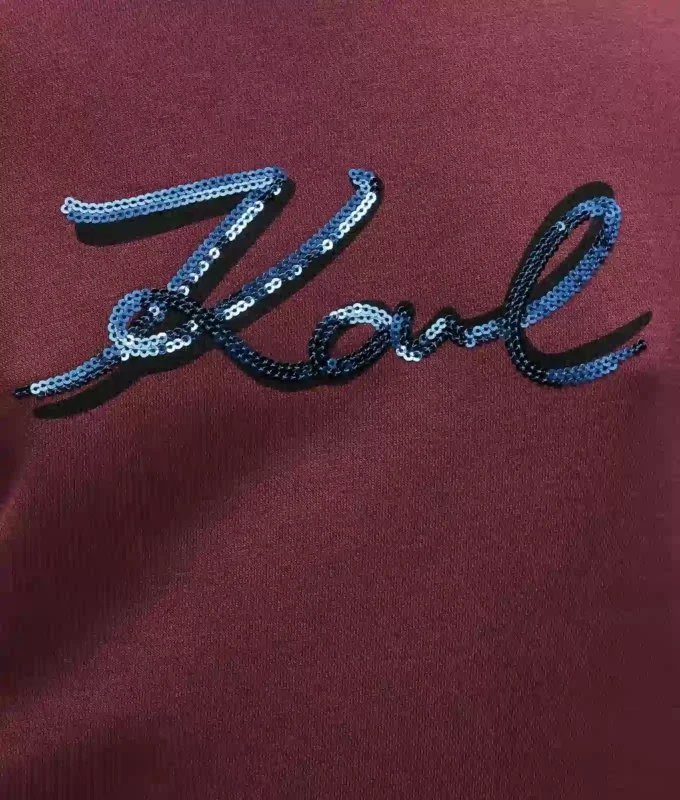 Sweat-shirt Signature à paillettes Sweat-shirt Signature à paillettes
